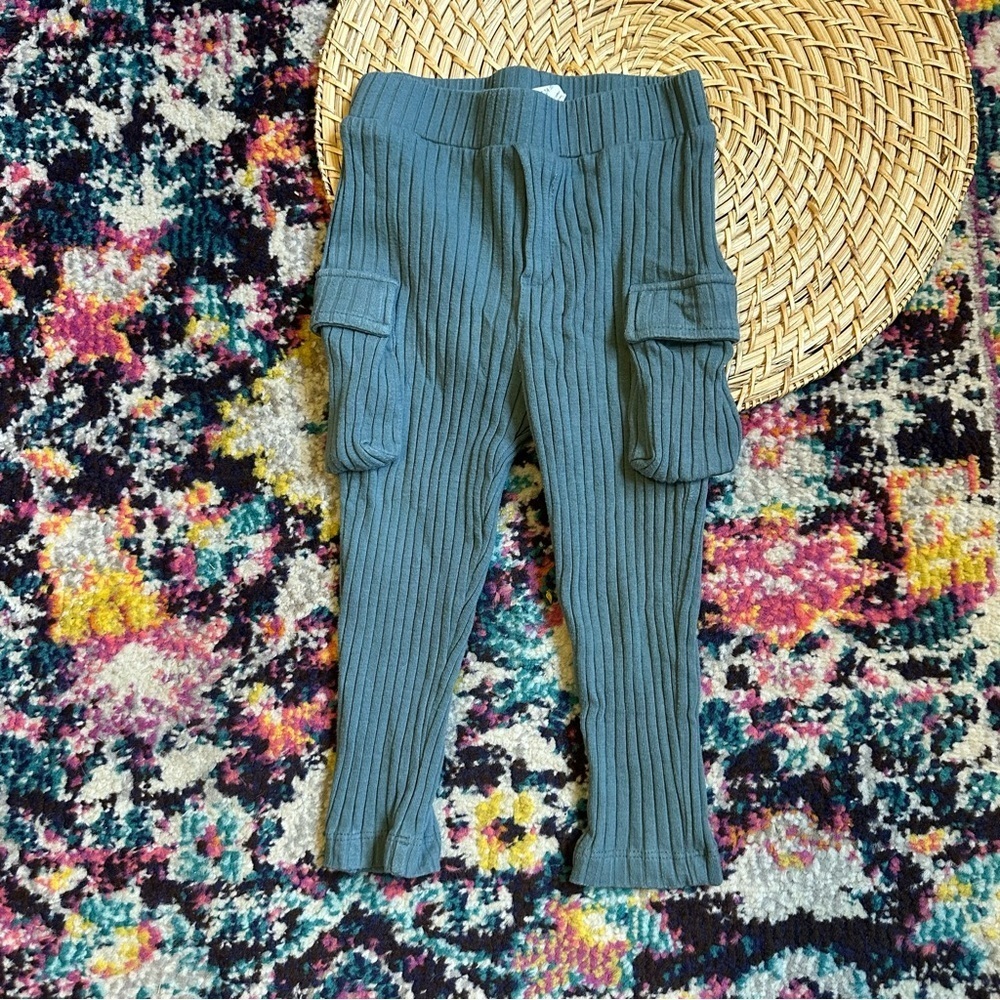 Kate Quinn Organic Cotton Ribbed Cargo Legging pant 18-24 Months